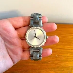 NWOT Michael Kors Delray Pavé Silver-Tone Watch ? MICHAEL KORS Kerry Pavé Silver-Tone Watch #MK3359 | eBay main image 4